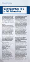 Solution: Gleitringdichtung HS-D in PVC Rührreaktor