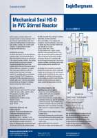 Solution: Mechanical seal HS-D in PVC stirred reactor