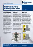 Solution: Design measures for difficult process media