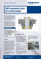 Solution: Mechanical seal SHFV for vertical pumps 
