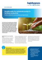 Solution: Durable seals for carbamate pumps in fertilizer production